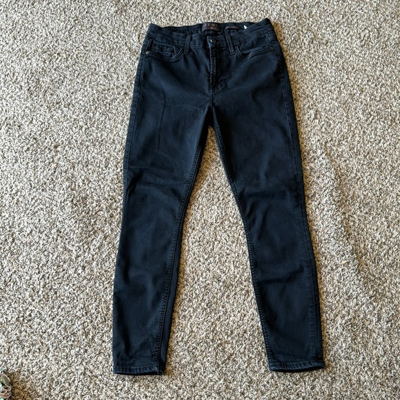 Jen7 7 For All Mankind Women’s 4 Petite‎ Ankle Skinny Black Jeans - Picture 2 of 11